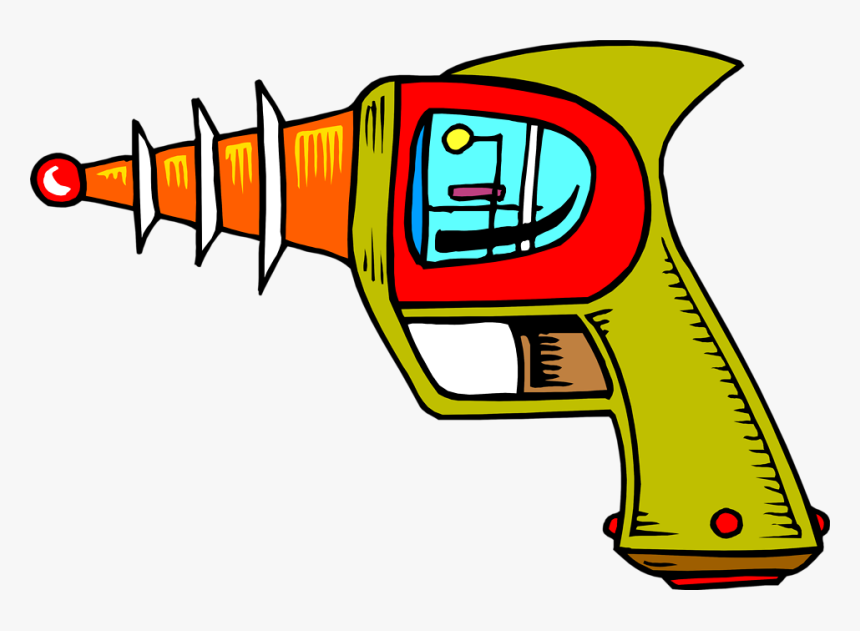 Space Gun Clipart - Laser Gun Clipart Png, Transparent Png, Free Download