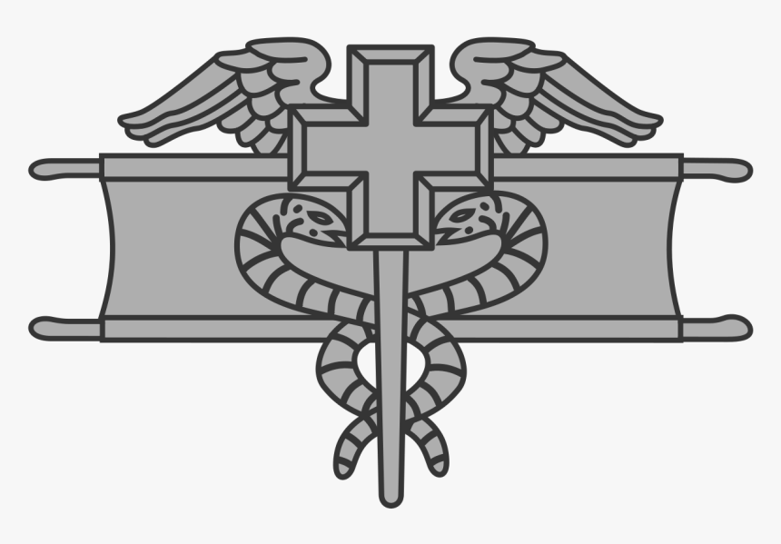 Cross Clip Art Png - Army Expert Medic Badge Png, Transparent Png, Free Download