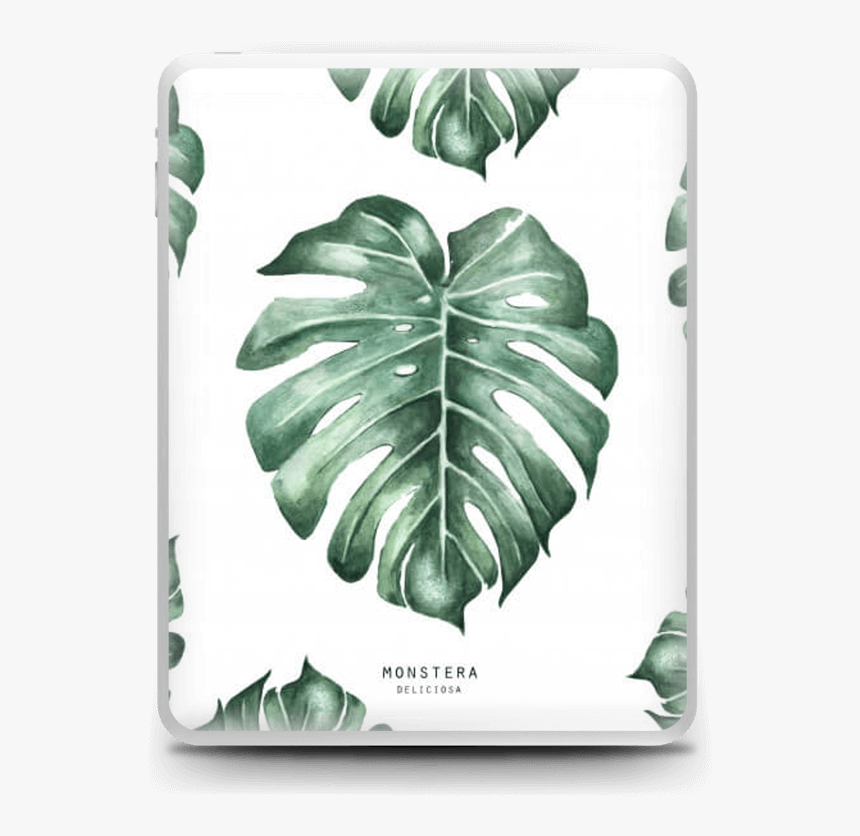 Monstera Pattern Skin Ipad - Kunstdruck Pflanzen, HD Png Download, Free Download