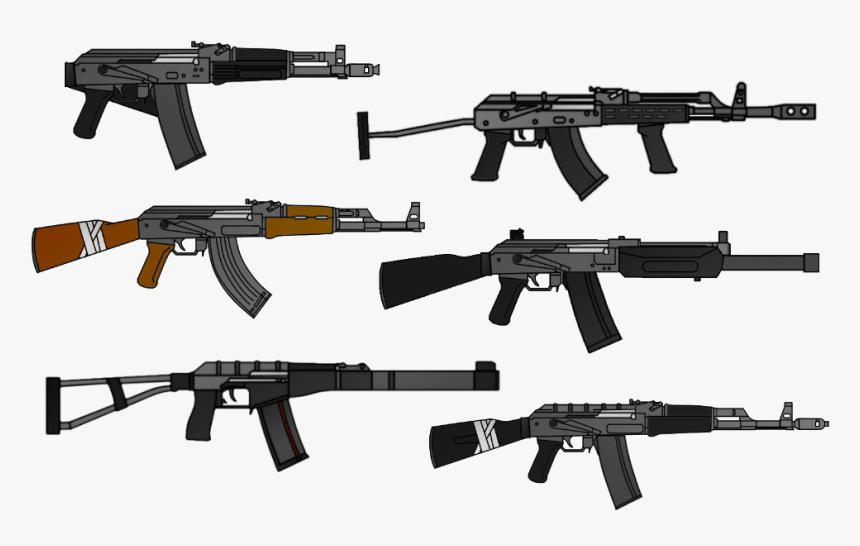 Clip Art Izhmash Saiga Ak - Saiga 12 Vs Ak 47, HD Png Download, Free Download