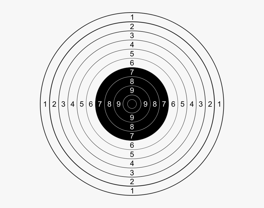 Target For Pistol Shooting - Shooting Target Vector, HD Png Download, Free Download