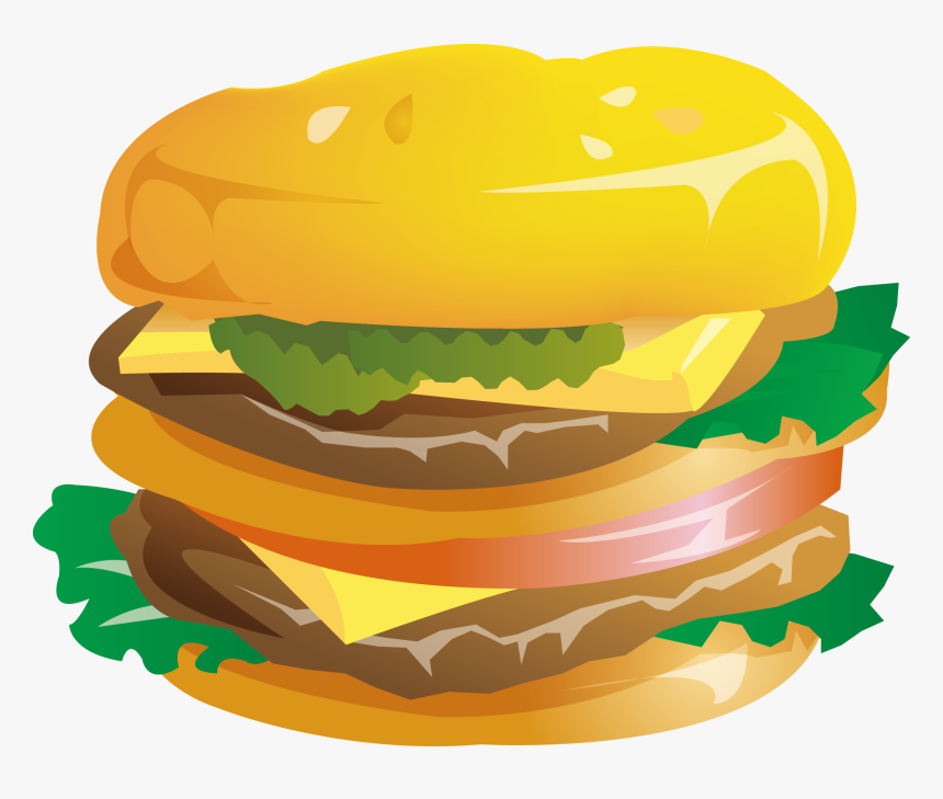 Burger Clipart Png - Burger Cartoon Big Mac, Transparent Png, Free Download