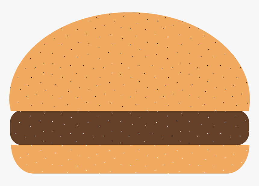 Free Clipart - Plain Burger Clipart, HD Png Download, Free Download