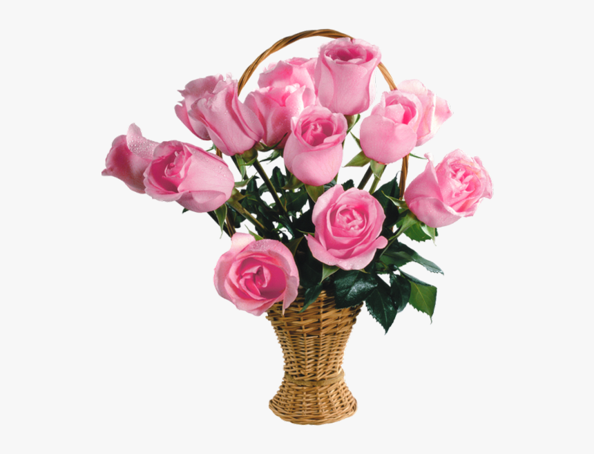 Png Free Library Bouquet Transparent Thought You - Beautiful Pink Rose Flowers, Png Download, Free Download