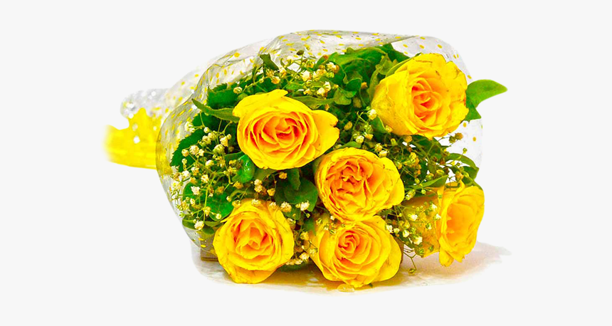 5 Yellow Roses Bouquet - Yellow Rose Bouquet Png, Transparent Png, Free Download