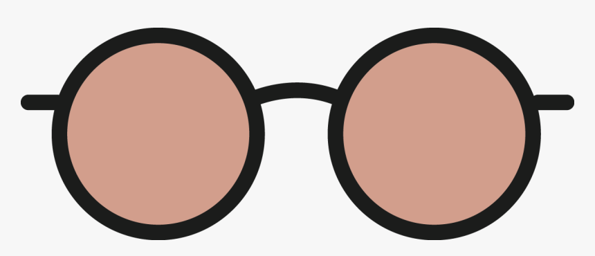 Pink Round Glasses Vector, HD Png Download, Free Download