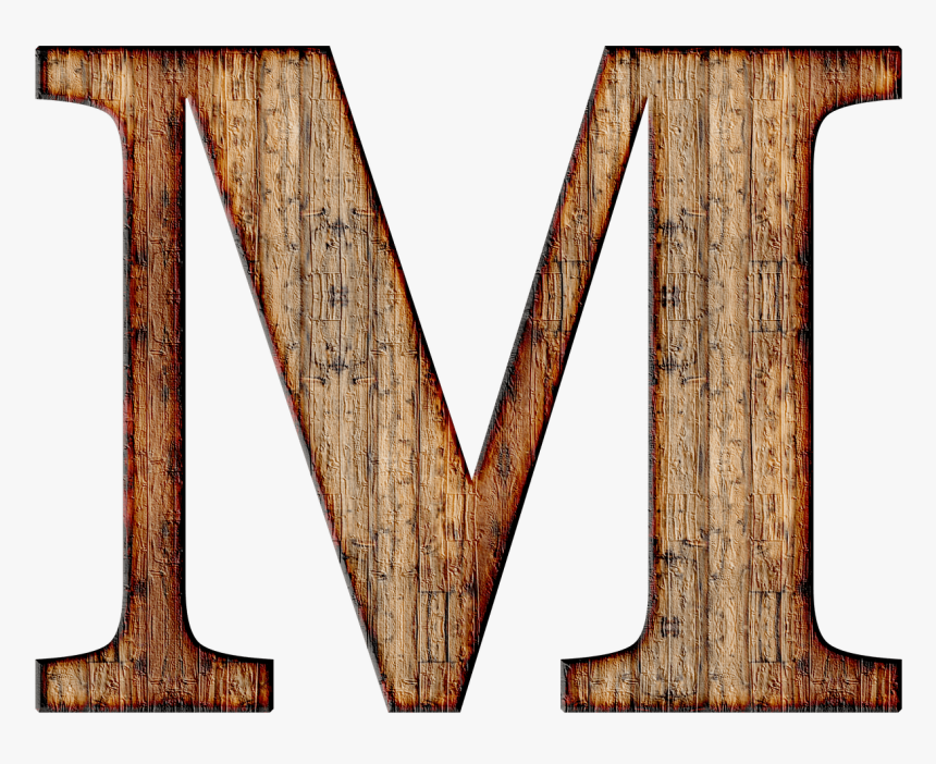 Wooden Capital Letter M, HD Png Download, Free Download