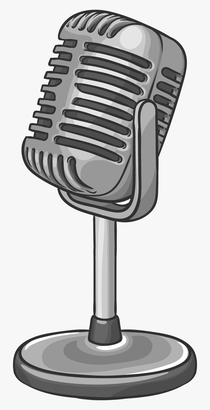 Transparent Retro Microphone Png - Vintage Microphone Icon Png, Png Download, Free Download