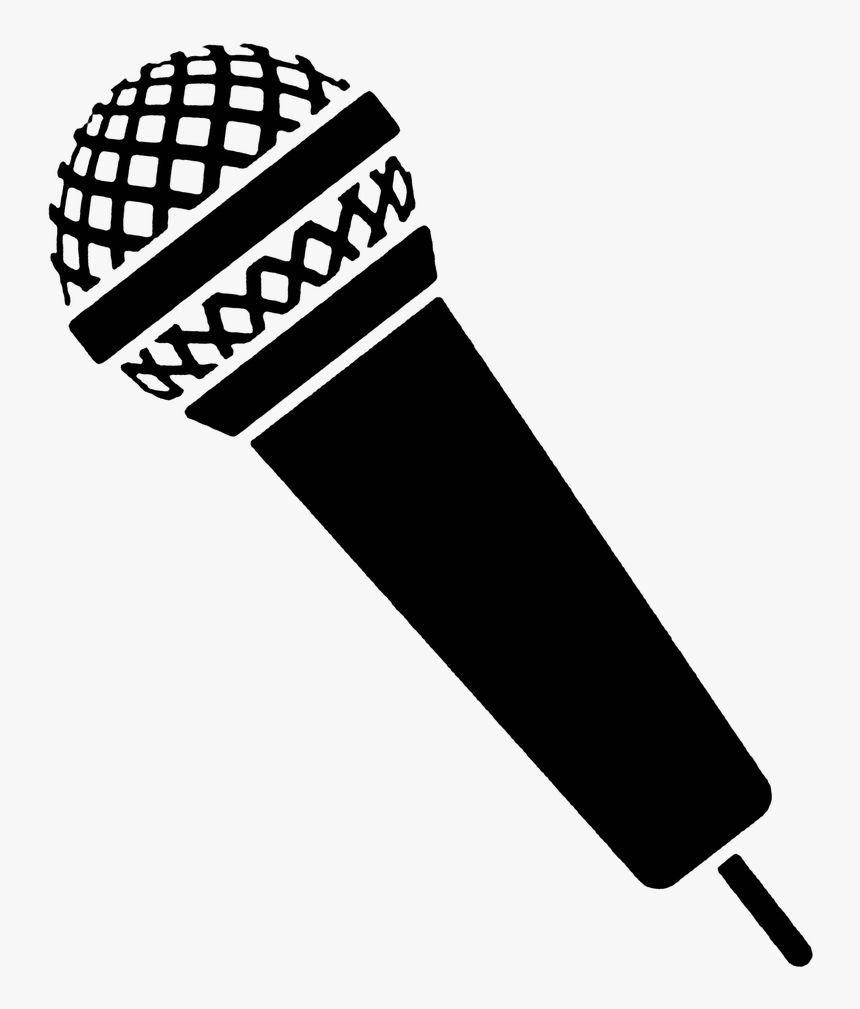 Free White Stopwatch Icon Customize And Download White - Silhouette Transparent Background Microphone Clipart, HD Png Download, Free Download
