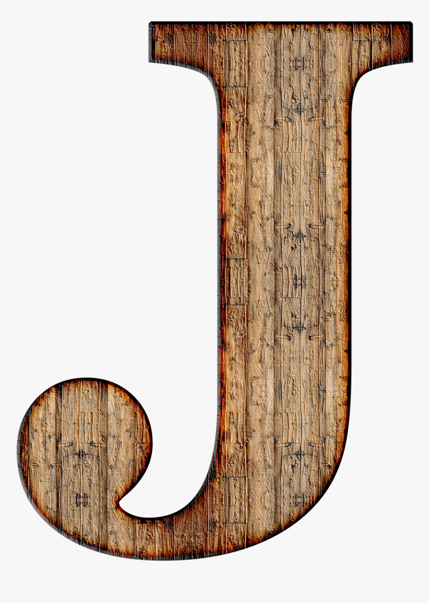 Wooden Capital Letter J - Letter J With Transparent Background, HD Png Download, Free Download