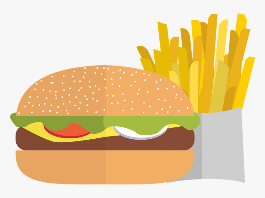 Pommes, Chips, Burger, Fastfood, Cheese, Beef, Food - Burger Pommes Clipart, HD Png Download, Free Download