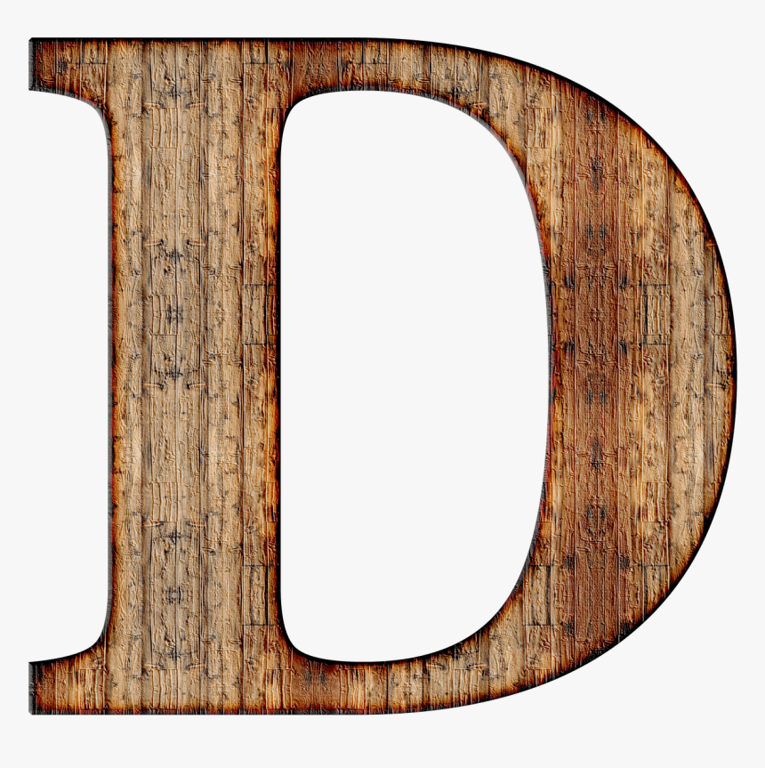 Wooden Capital Letter D - Letter D With No Background, HD Png Download, Free Download