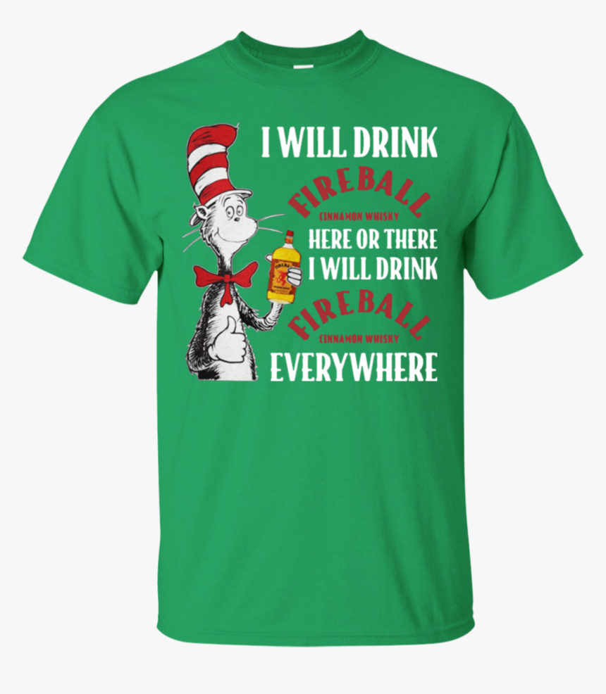 Cat In The Hat Fireball Shirt - Cool Irish T Shirts, HD Png Download, Free Download