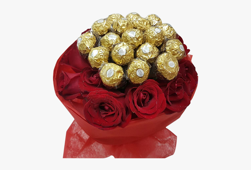 Marry Me 18 Ferraro 13 Rose Bouquet - Garden Roses, HD Png Download, Free Download
