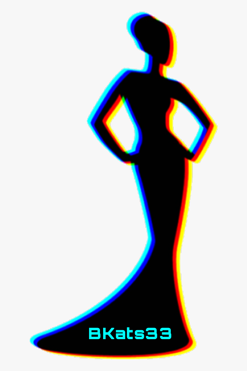 #art #lady #badgirl #silhouette #dresses #badbitch - Illustration, HD Png Download, Free Download