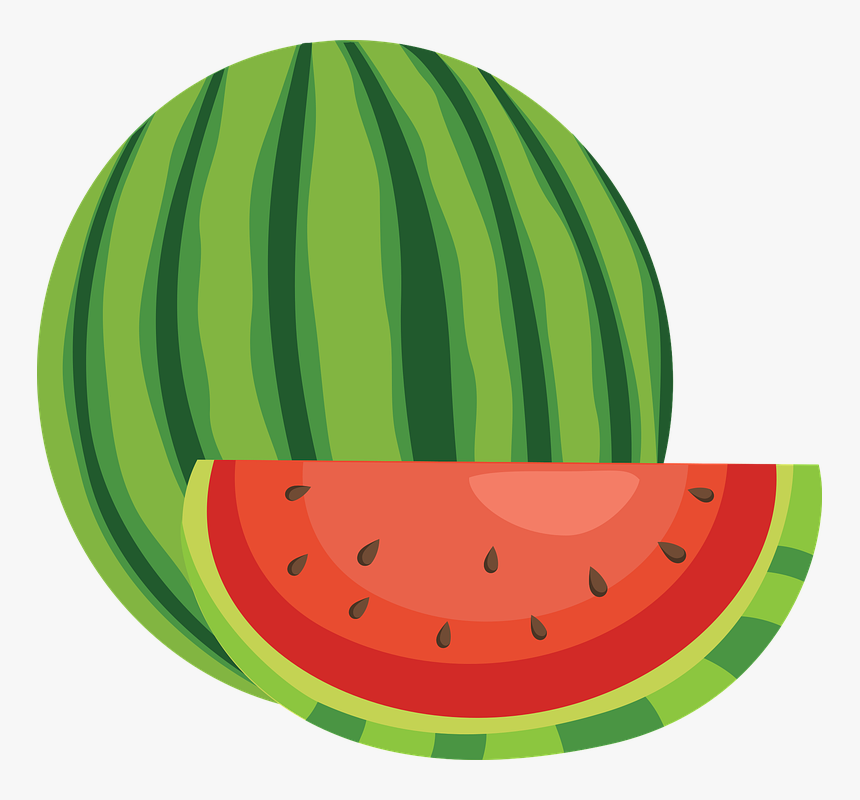 Watermelon, Fruit, Food, Healthy, Yellow, Fresh, Health - Watermelon Fruit Watermelon Cartoon, HD Png Download, Free Download