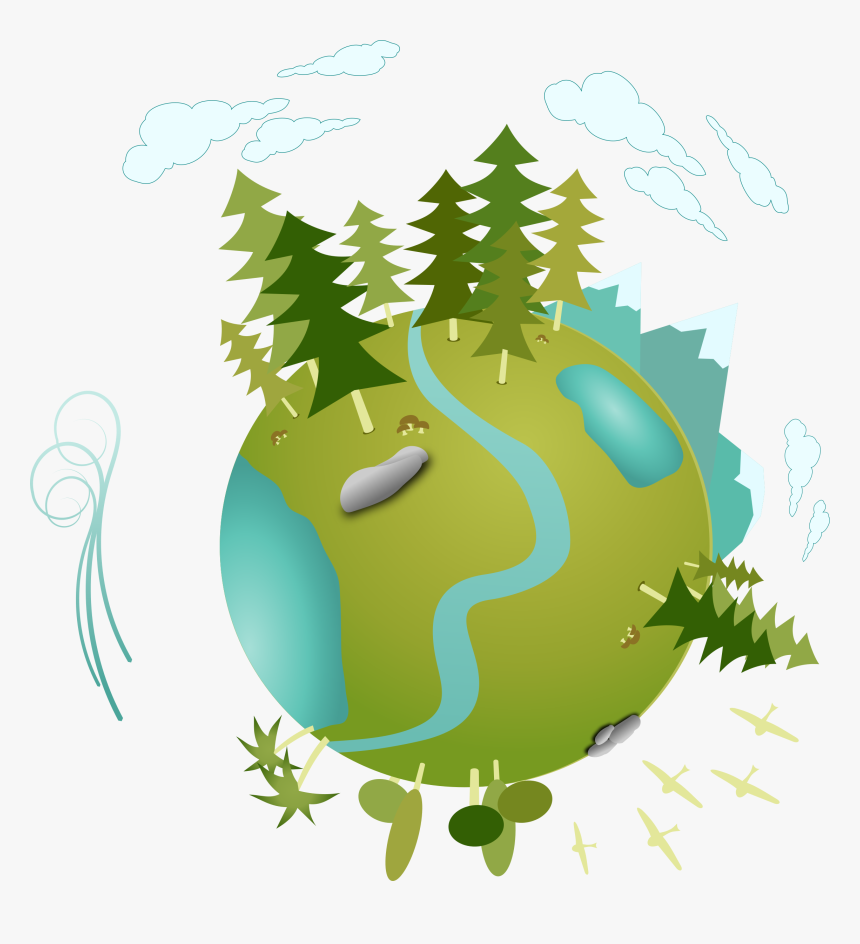 Hd Planet Clipart Green - Ecological Clipart, HD Png Download, Free Download