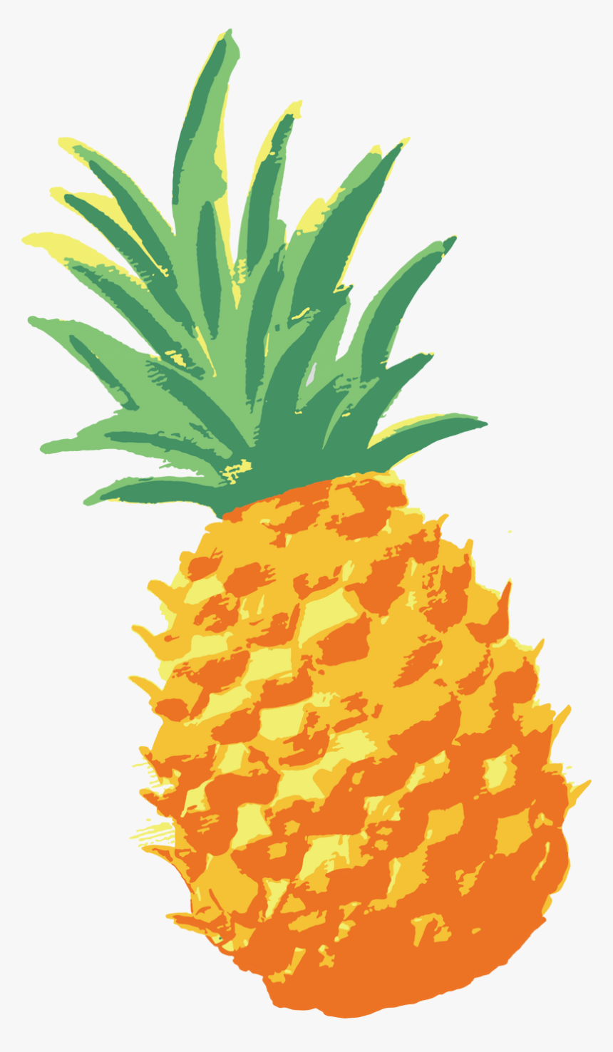 Network Ananas Pineapple Watercolor Vector Graphics - Ананас Вектор Пнг, HD Png Download, Free Download