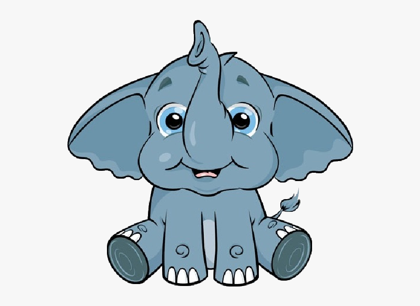 Free Elephant Clipart Clip - Cute Elephant Clipart, HD Png Download, Free Download