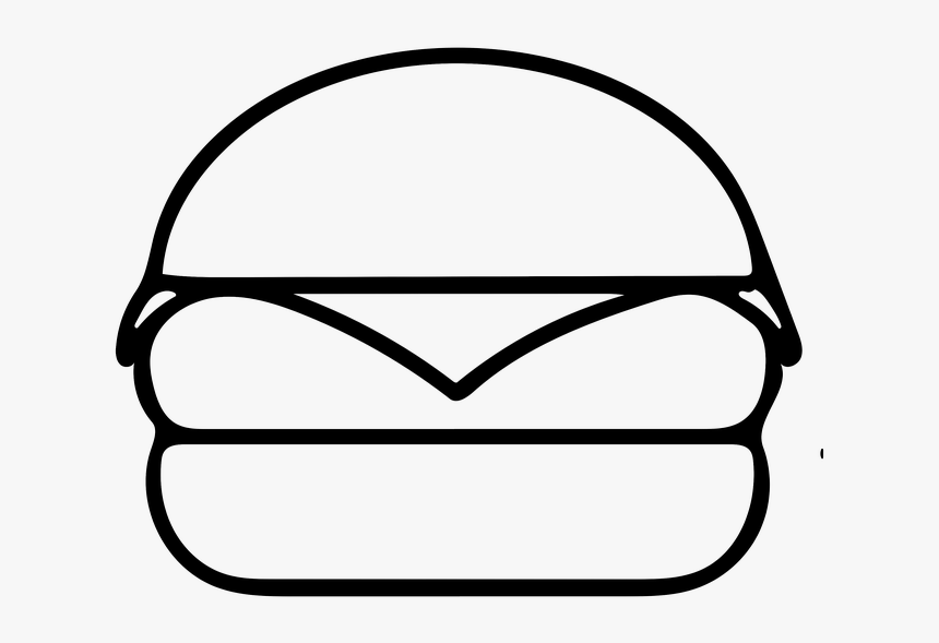 Burger, Patty, Hamburger, Food - Black Burger Clip Art, HD Png Download, Free Download