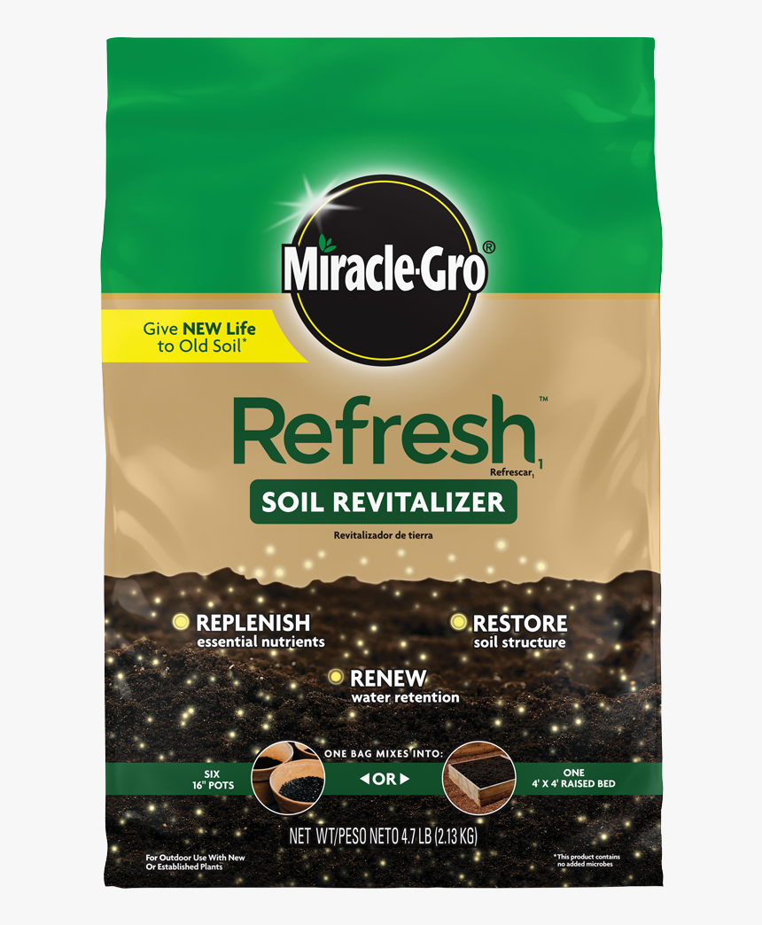 Miracle Gro Refresh Soil, HD Png Download, Free Download