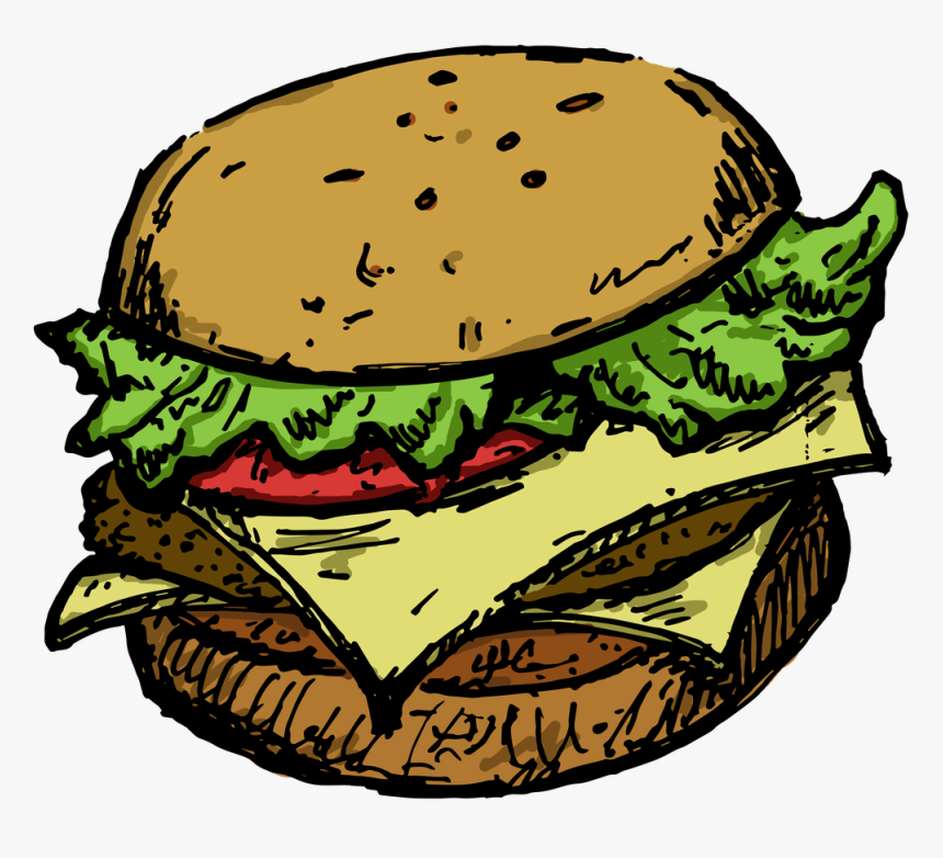 Toad Clipart Hamburger Cheeseburger Patty Png - Cheeseburger, Transparent Png, Free Download