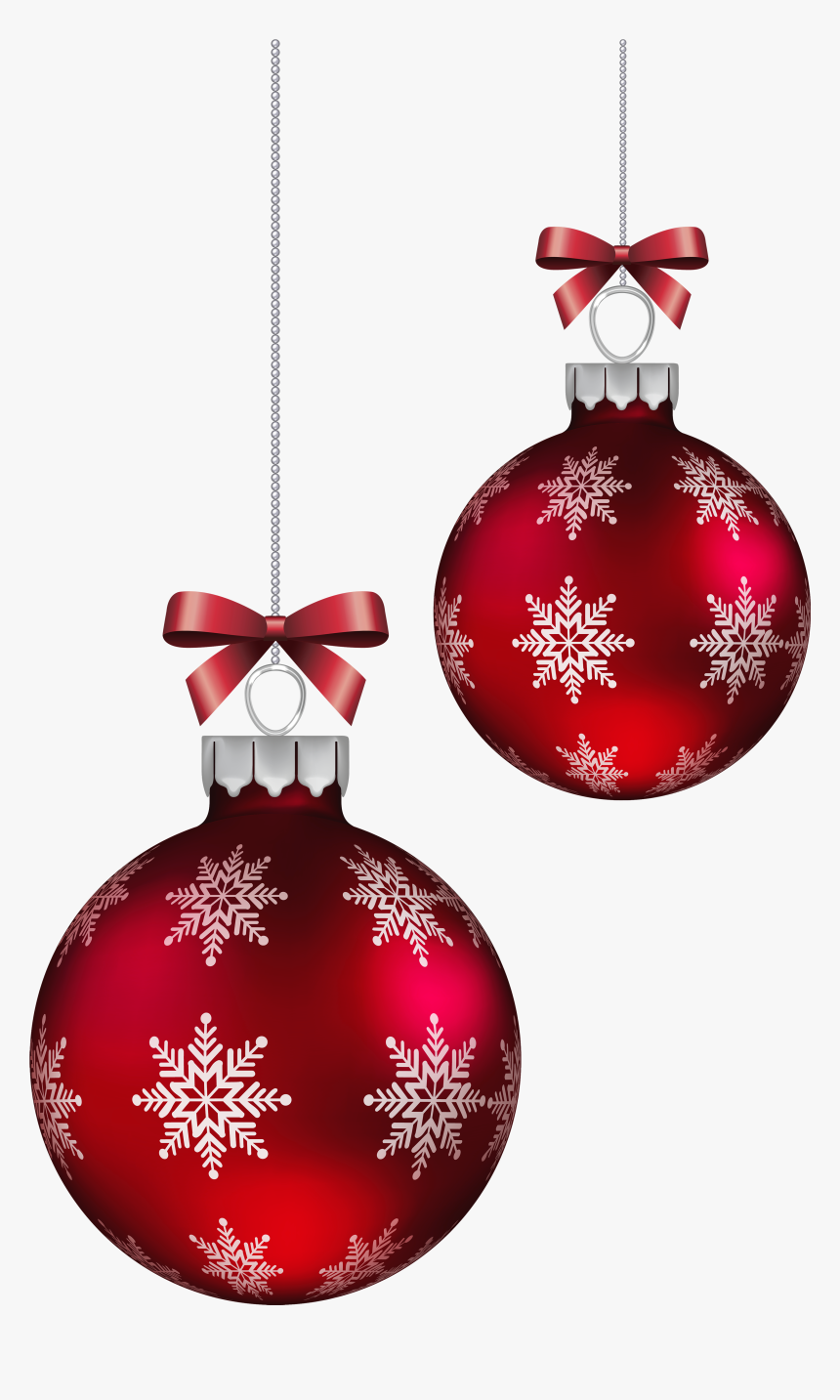 Red Christmas Balls Png - Christmas Decorations Red Balls, Transparent Png, Free Download