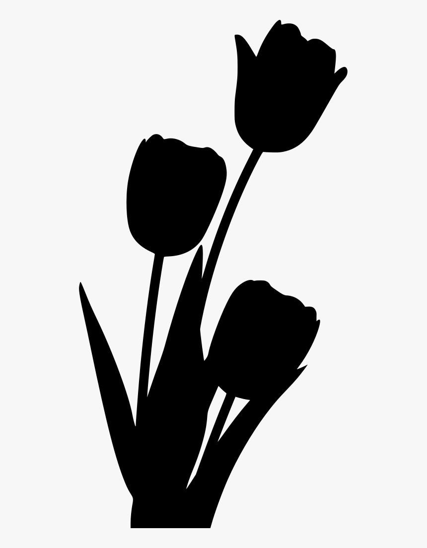 Garden Flower Silhouette Sign, HD Png Download, Free Download