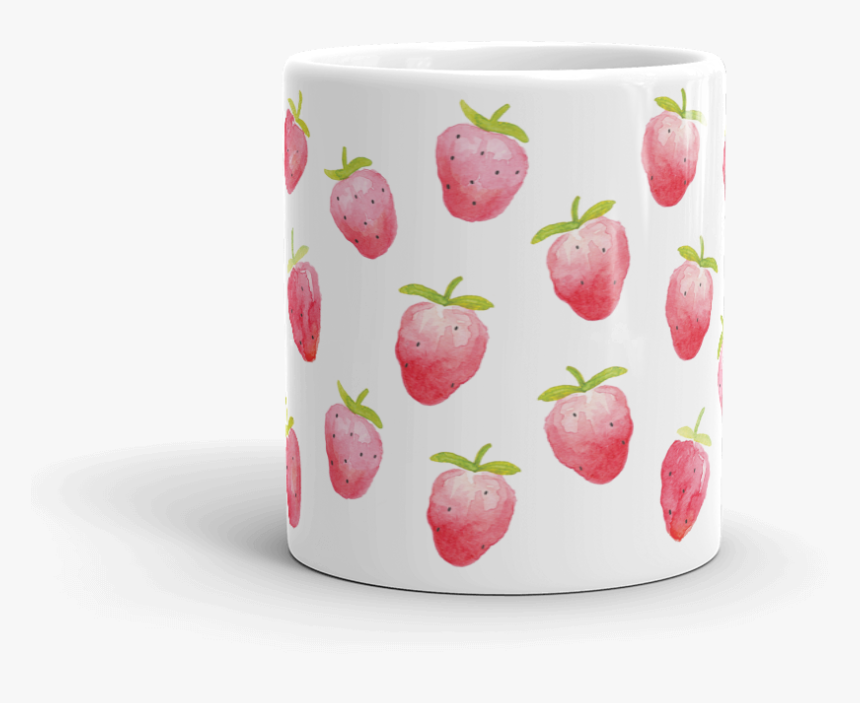 Mug 11oz 180722 Strawberry Mockup Front-view 11oz - Strawberry, HD Png Download, Free Download