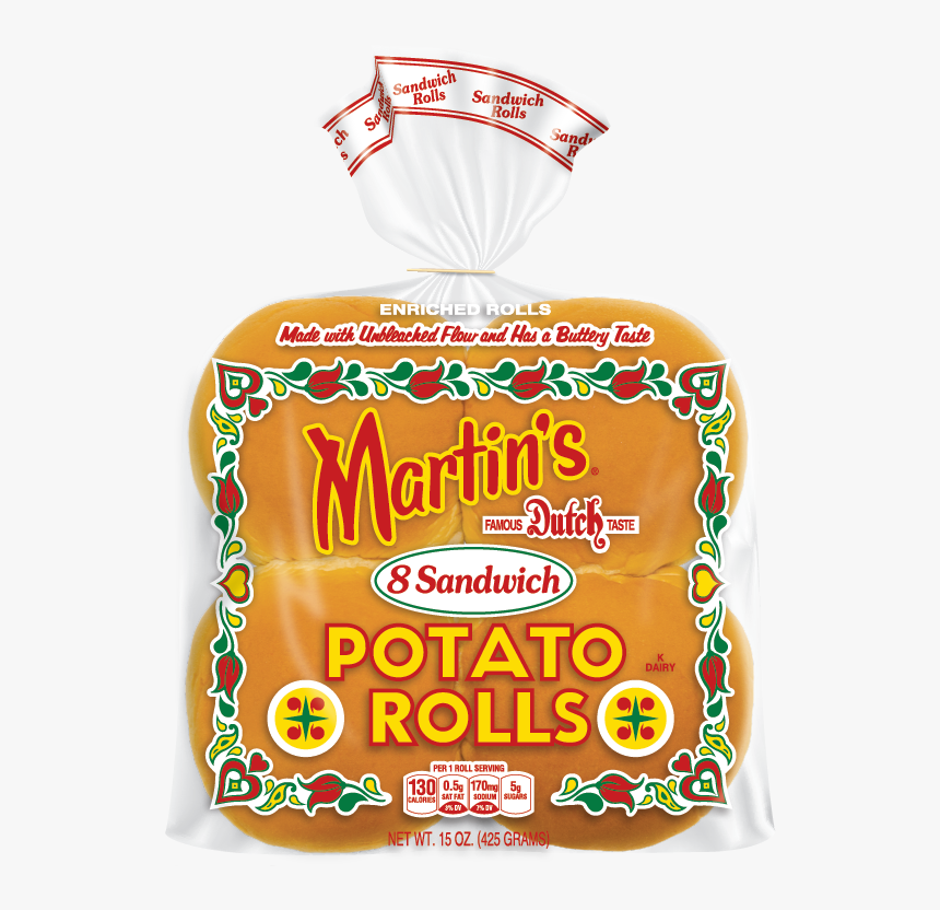 Martin"s® Sandwich Potato Rolls - Martin's Potato Sandwich Rolls, HD Png Download, Free Download