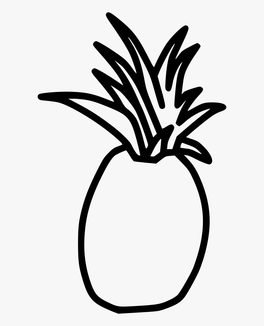 Pineapple Clipart Png Black And White, Transparent Png, Free Download