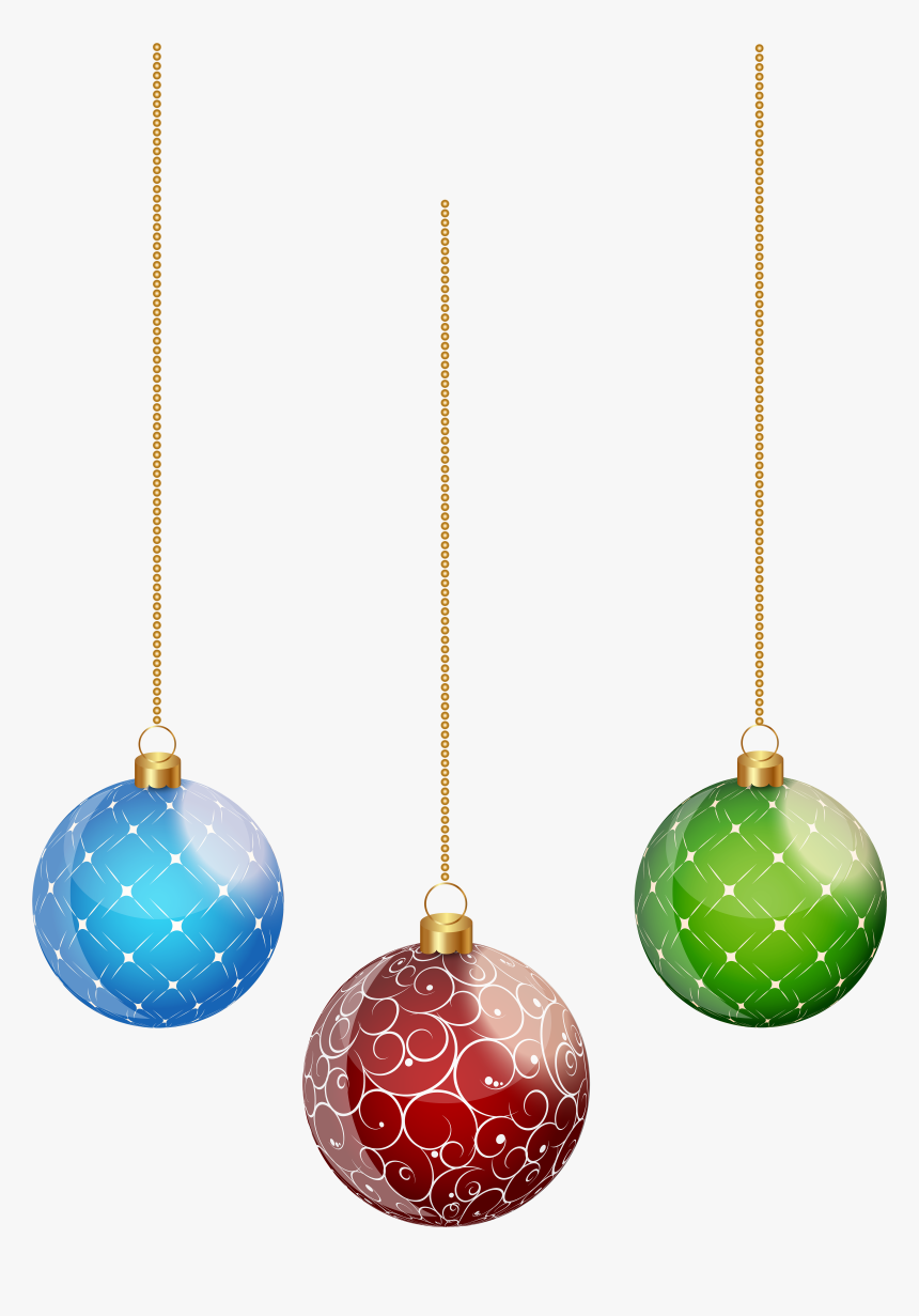 Hanging Christmas Balls Transparent Png Clip Artu200b - Christmas Balls Transparent Background, Png Download, Free Download