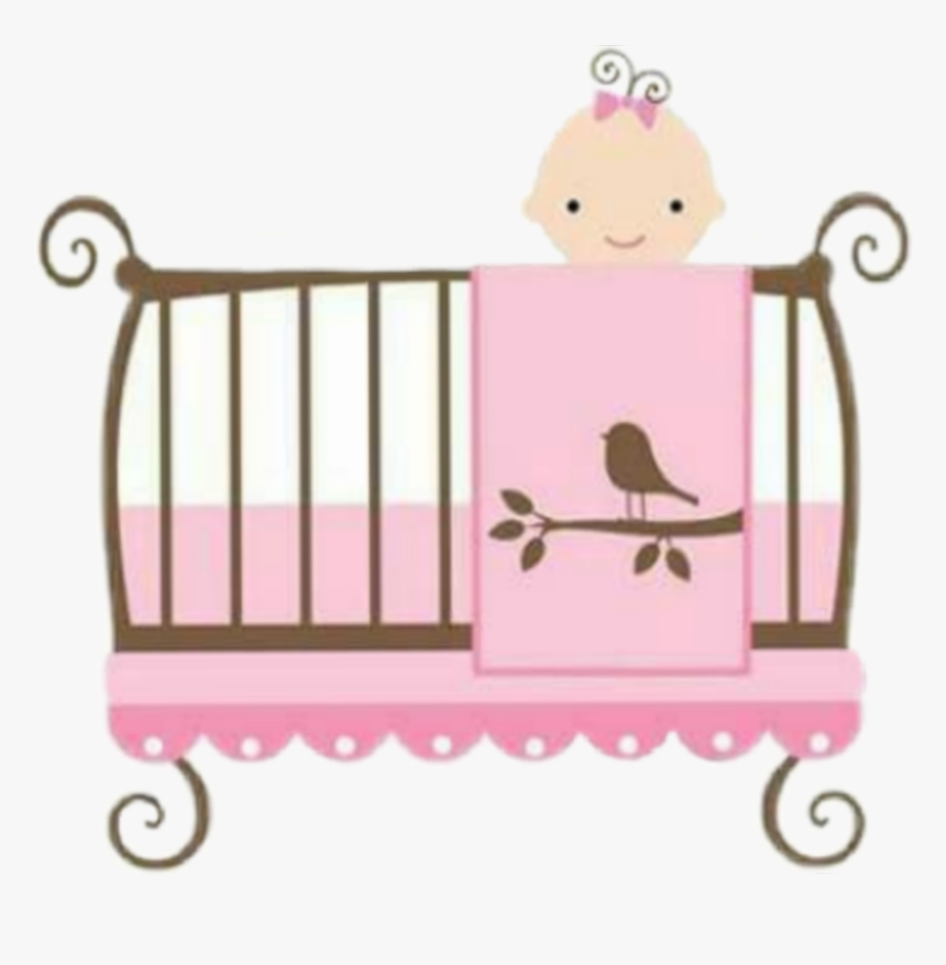 #babygirl #baby #crib - Baby Shower Crib Png, Transparent Png, Free Download