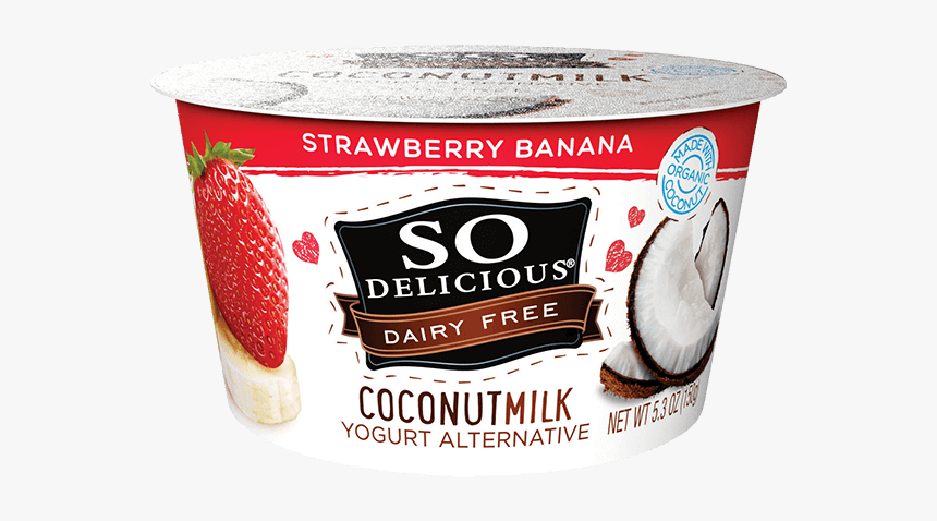 Strawberry Banana Coconutmilk - So Delicious Key Lime Yogurt, HD Png Download, Free Download