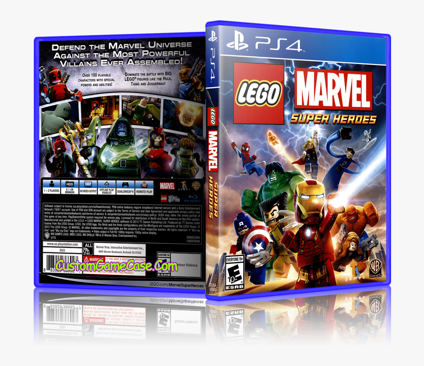 Lego Marvel Super Heroes Lego Avengers Ps4 Cover - Lego Marvel Super Heroes Ps3 Cover, HD Png Download, Free Download