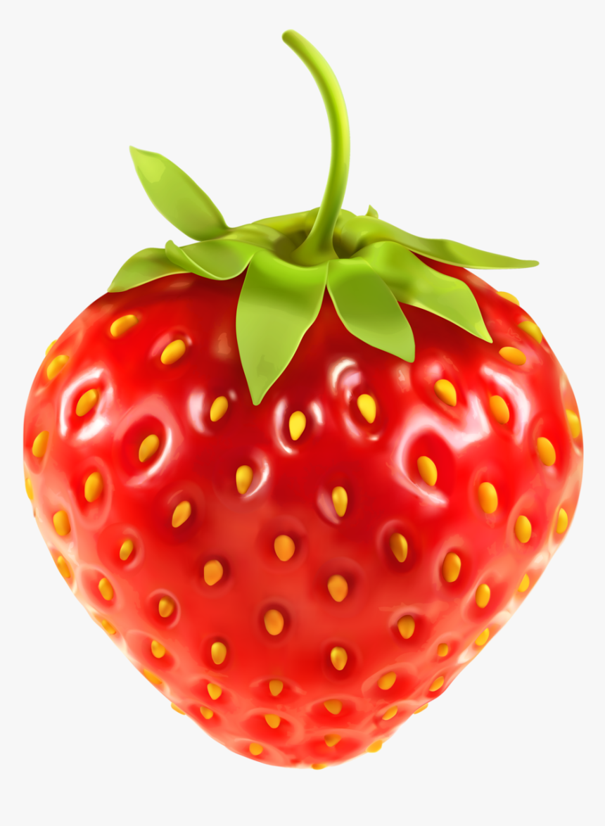 Strawberries Cliparts - Transparent Background Strawberry Clipart Transparent, HD Png Download, Free Download