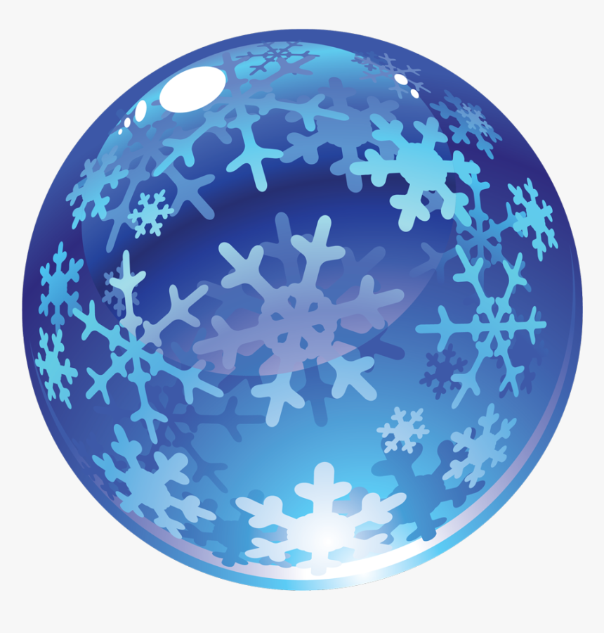 Bolas De Cristal De Navidad - Snow Ball Vector, HD Png Download, Free Download