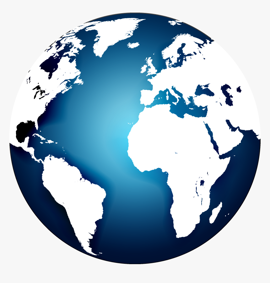 Globe World Map - World Globe Usa Europe, HD Png Download, Free Download