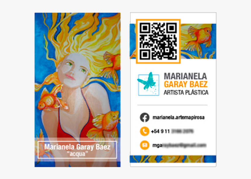 Tarjetas Personales Arte Plastic Artist Business Card - Poster, HD Png Download, Free Download