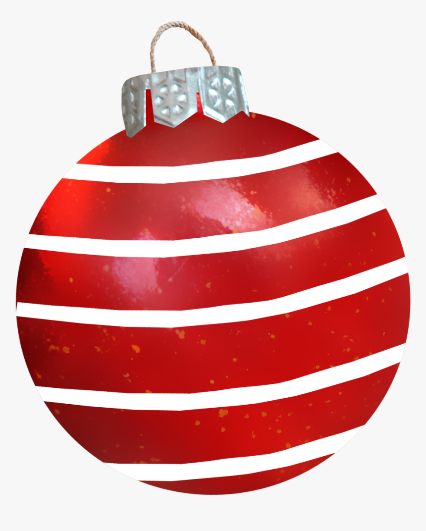 Ball Ornament Christmas Red Hd Image Free Png Clipart - Bola Roja De Navidad Png, Transparent Png, Free Download