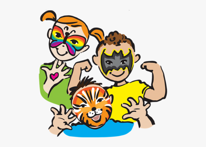 Face Painting Clip Art Free, HD Png Download, Free Download