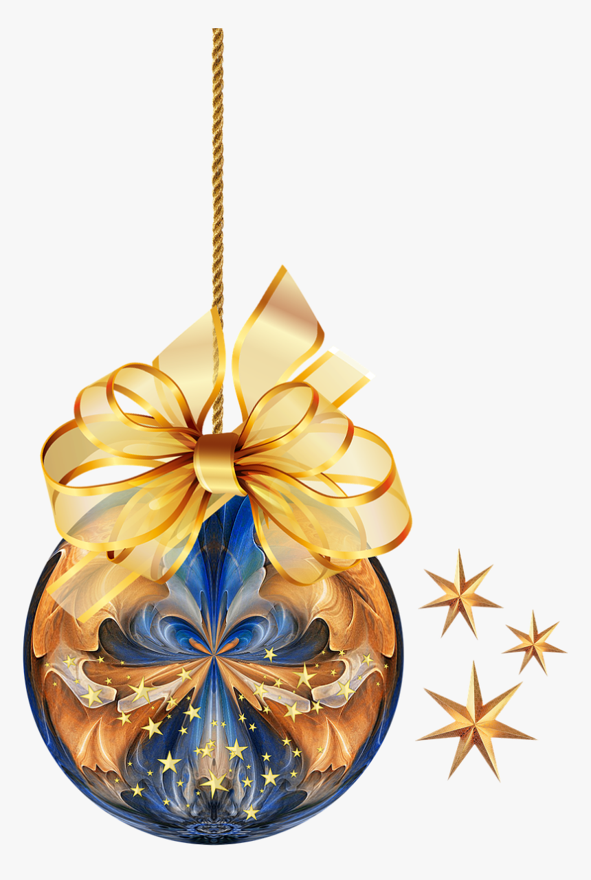 Christmas Christmas Ball Holiday Free Picture - Christmas Ball Gold Png, Transparent Png, Free Download
