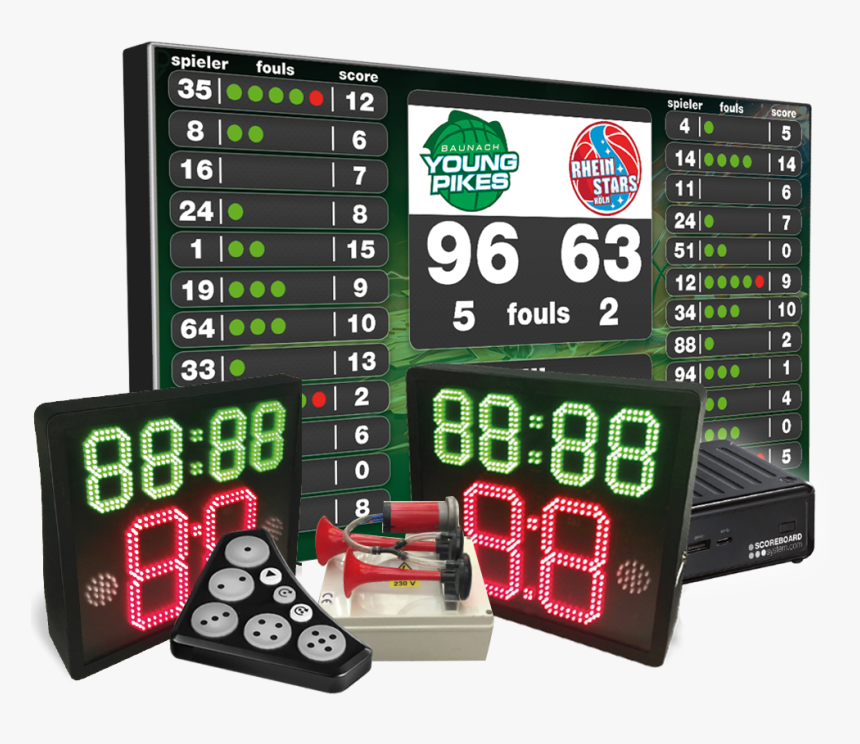 Score Set For Basketball - Scoreboard, HD Png Download, Free Download