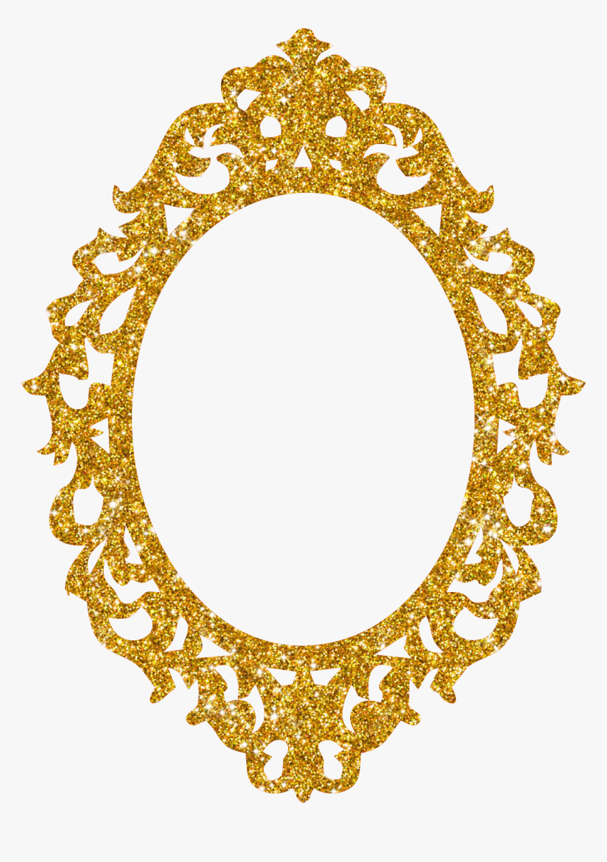 Transparent Gold Glitter Frame Png - Frame Silhouette, Png Download, Free Download