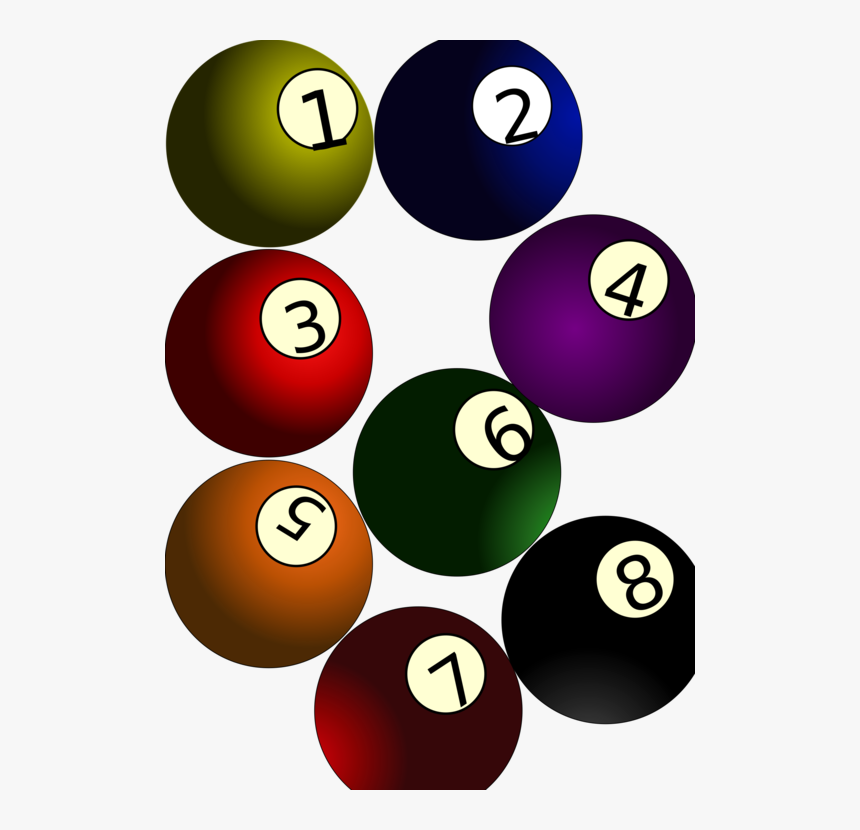 Ball,indoor Games And Sports,billiard Ball - 8 Balls Clipart, HD Png Download, Free Download