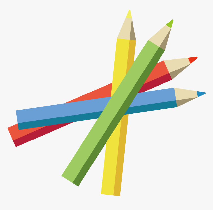 Colored Pencil - Color Pencil Vector Png, Transparent Png, Free Download
