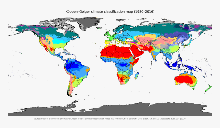 Koppen World Climate Map, HD Png Download, Free Download