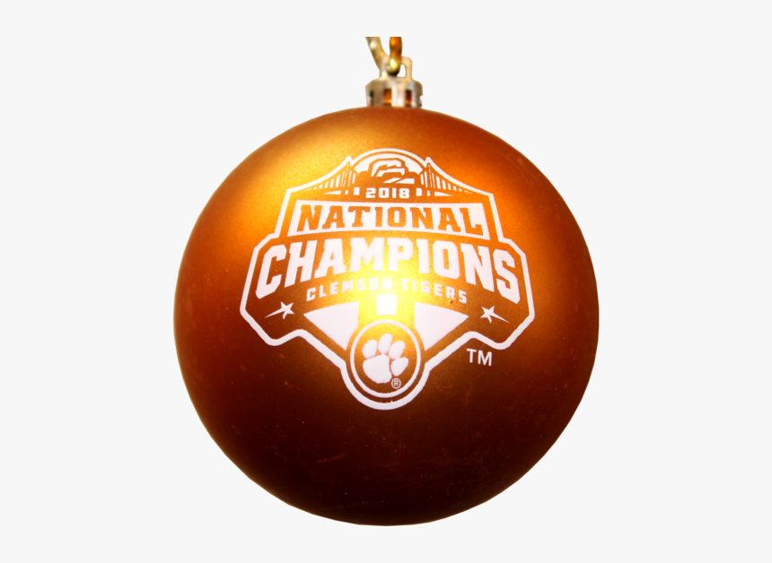 Clemson 2018 National Championship Orange Ball Ornament - Clemson Wallpaper Iphone, HD Png Download, Free Download