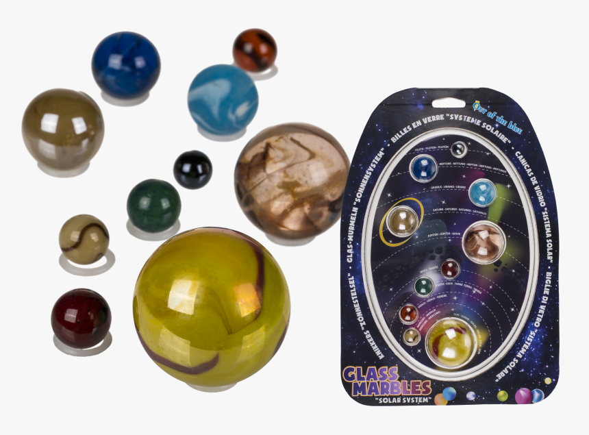 Out Of The Blue Glass Marbles Solar System Marbles, HD Png Download, Free Download