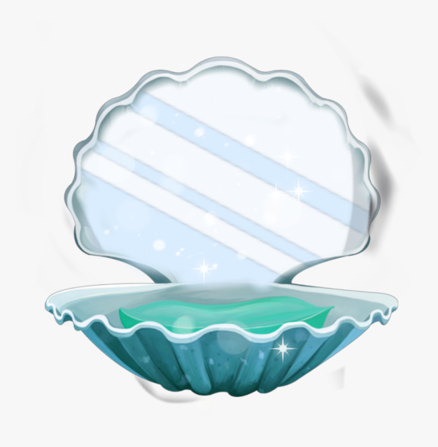 #shell #concha #mermaid #espelho #mirror #sereia - Saucer, HD Png Download, Free Download